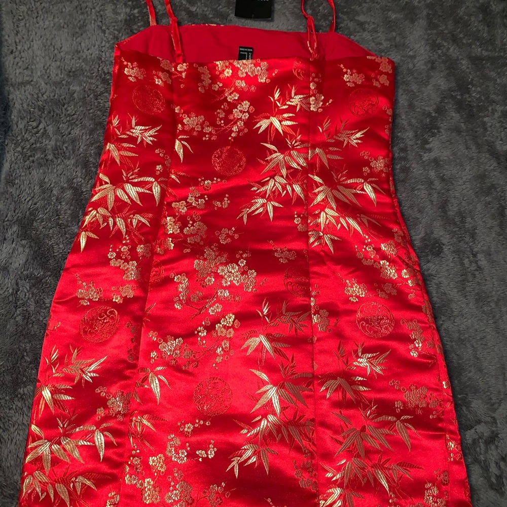 Red mini dress size small